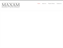 Tablet Screenshot of maxamproperty.com